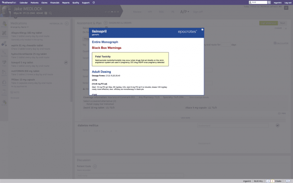 athenaClinicals Software