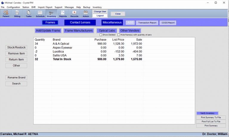 Crystal Practice Management