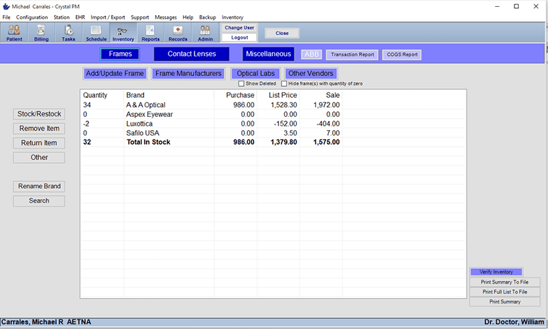 Crystal Practice Management