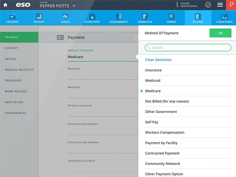 ESO Electronic Health Record (EHR)