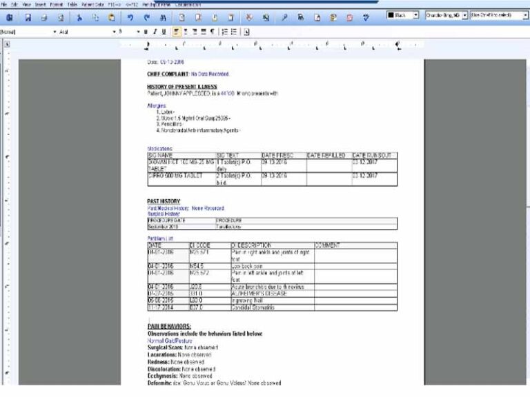 Patient Chart Manager EHR