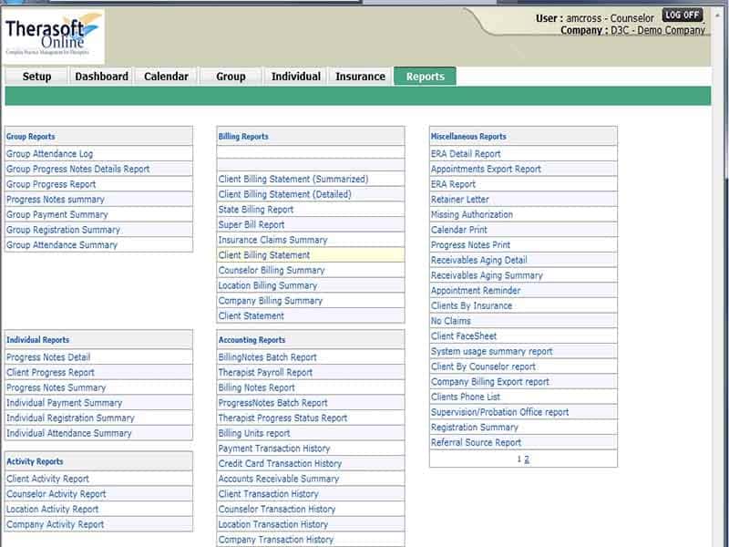 Thears Sof Therasoft EMR/EHR Software: Free Demo, Pricing & Features