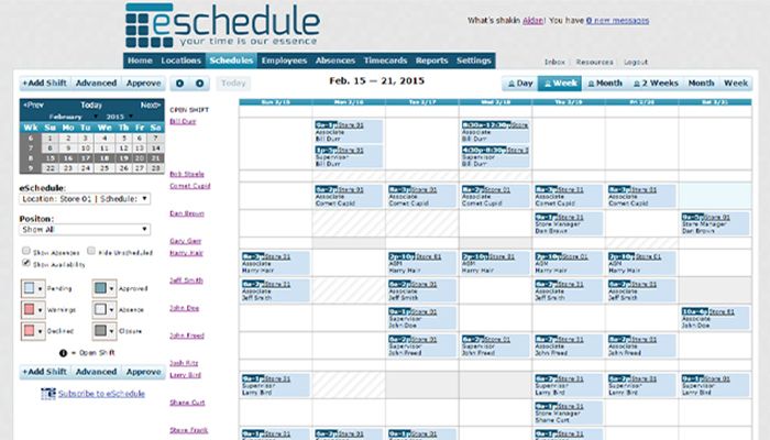 eSchedule