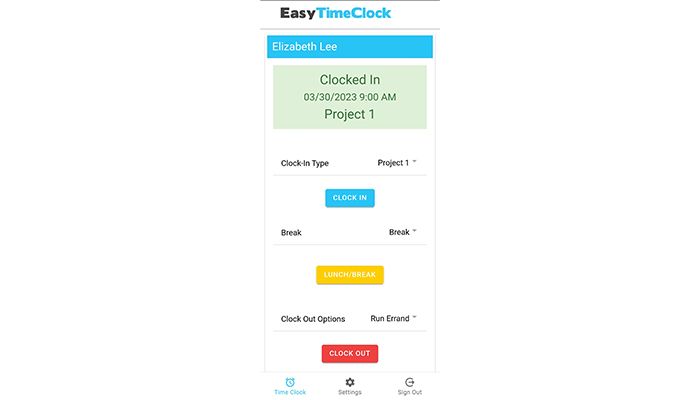 Easy Time Clock