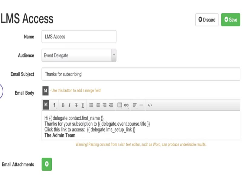 Administrate Training Management