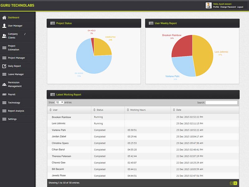 Project Management System