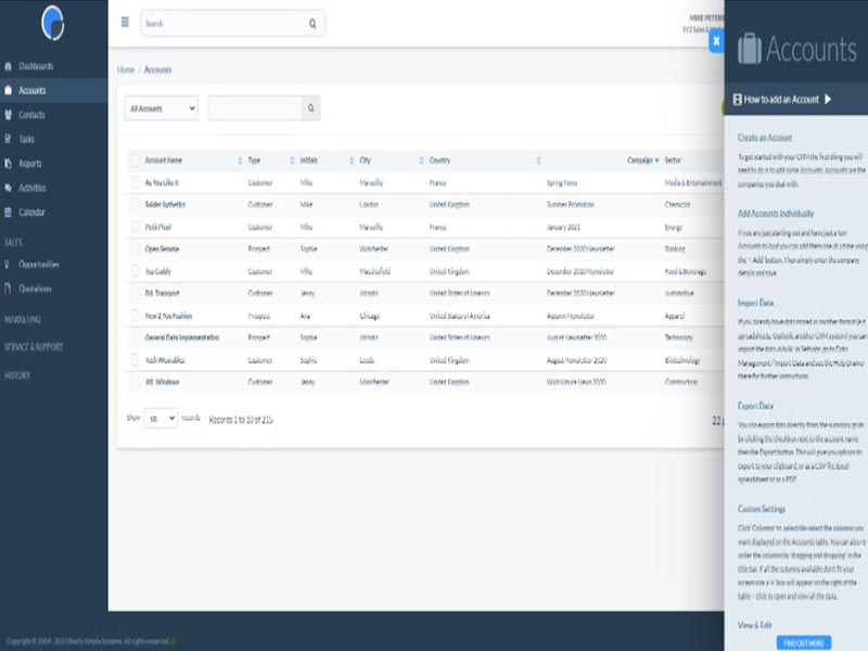 Really Simple Systems CRM Software