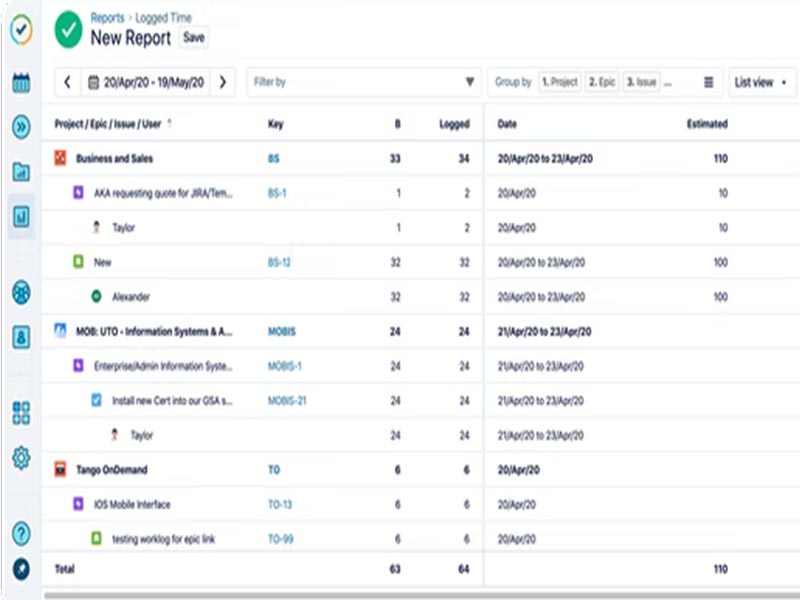 Tempo Timesheets software