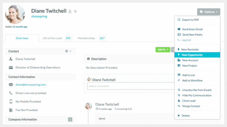 SharpSpring Marketing Automation Software