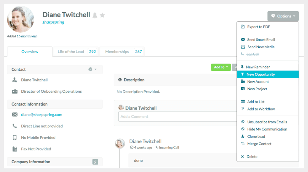 SharpSpring Marketing Automation Software
