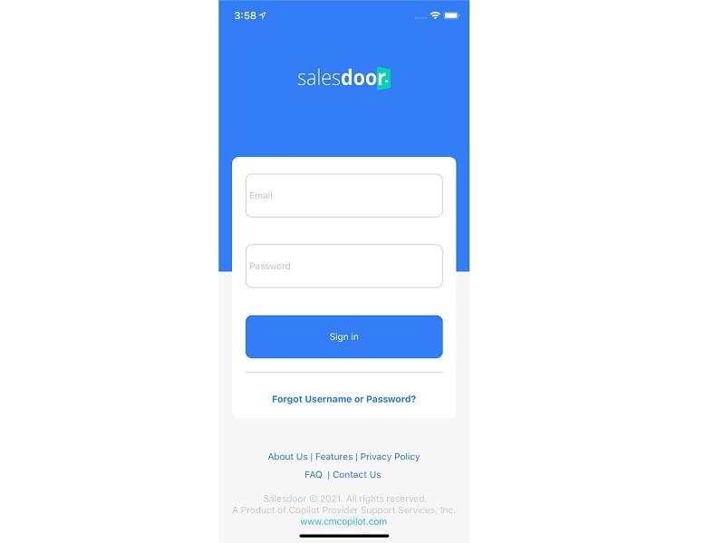 Salesdoor