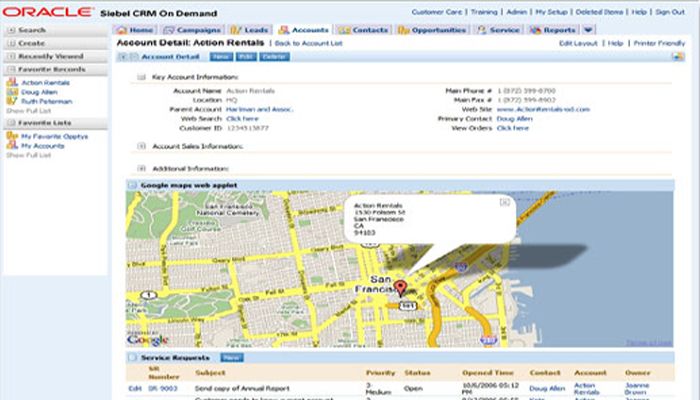 Oracle CRM on Demand