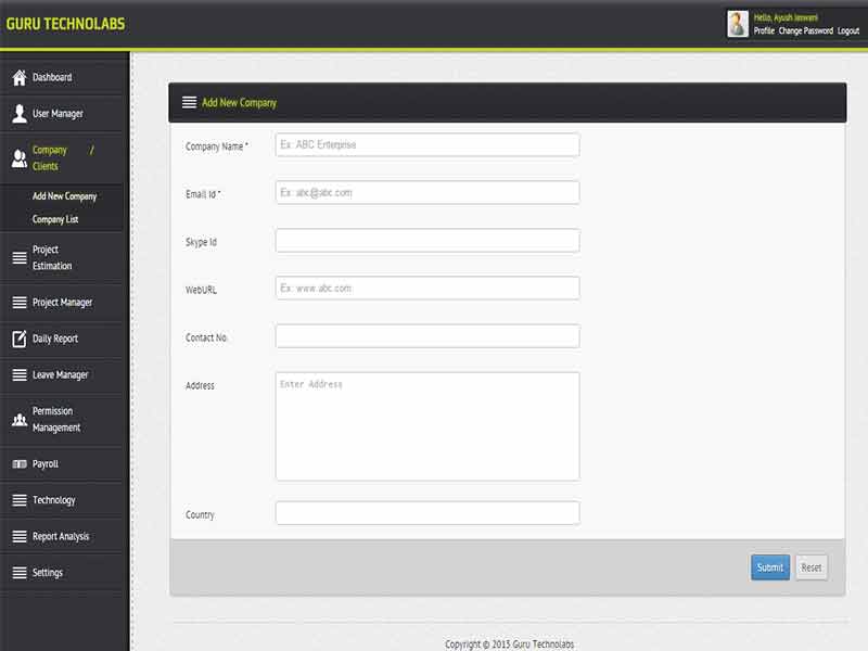 Project Management System