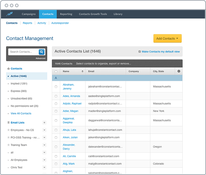 Constant Contact Software