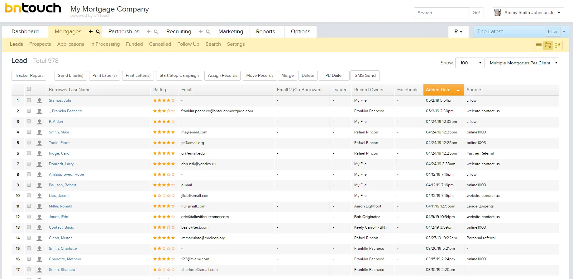 Bntouch Mortgage CRM