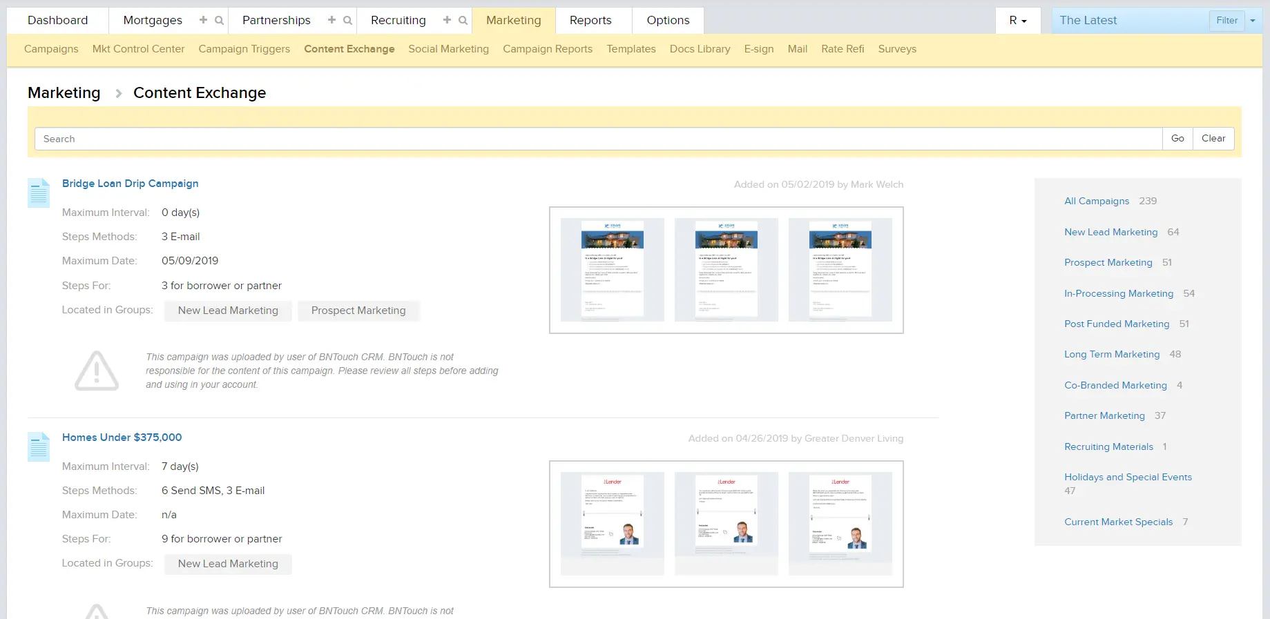 Bntouch Mortgage CRM
