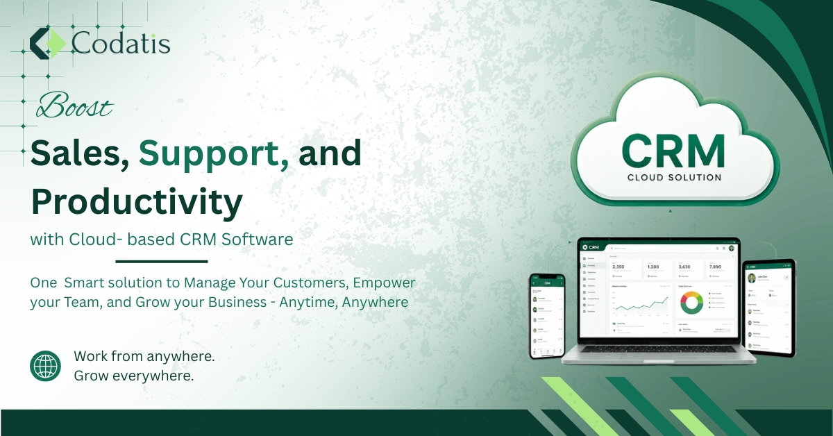 Boost Sales, Support, and Productivity with Cloud-Based CRM Software 