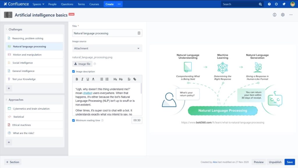 Smart Courses for Confluence - LMS