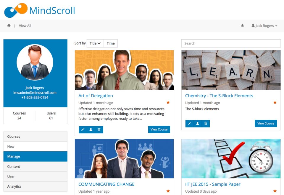 MindScroll LMS