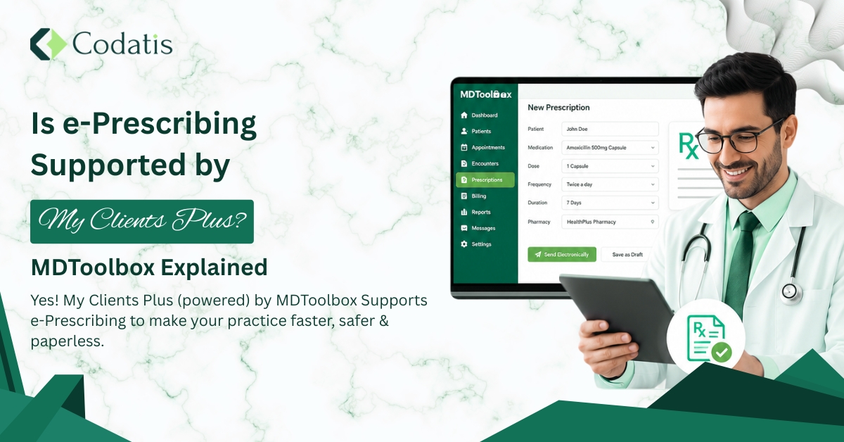 Is e-Prescribing Supported by My Clients Plus? MDToolbox Explained