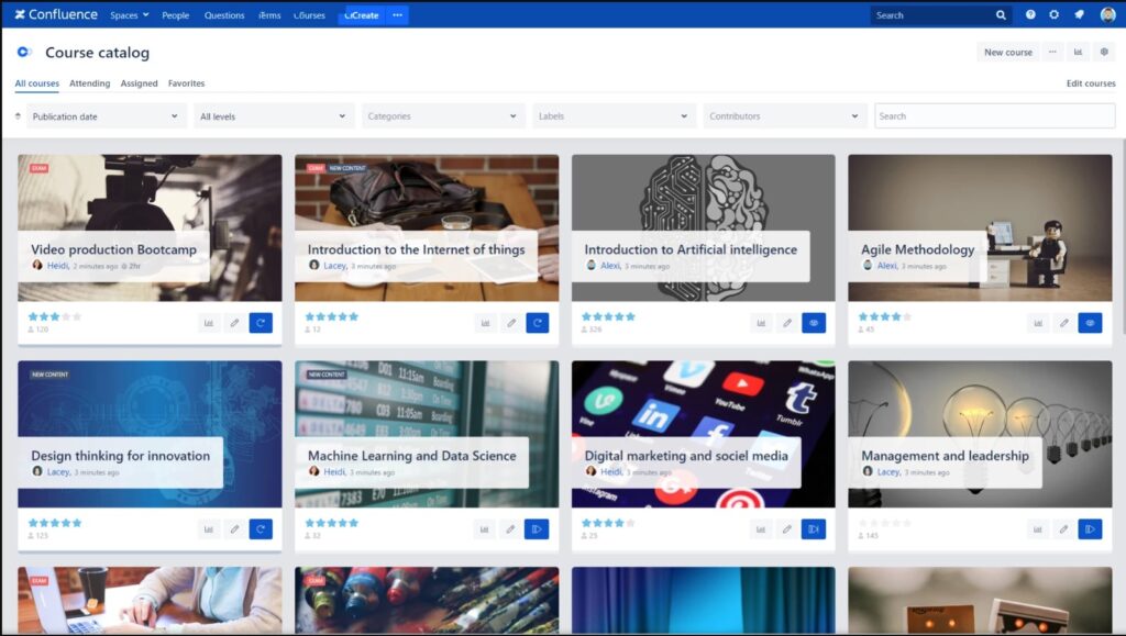 Smart Courses for Confluence - LMS