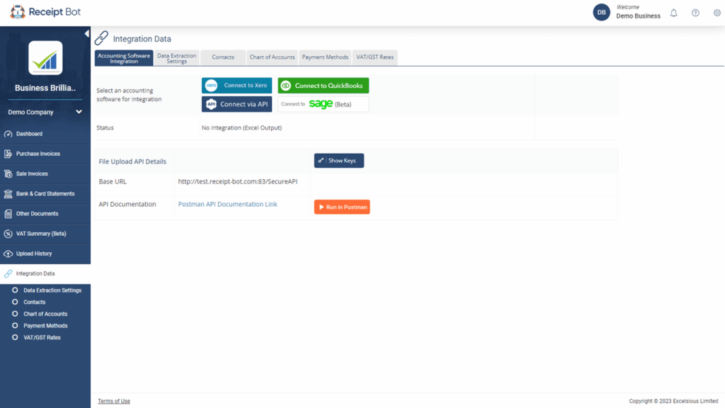 Receipt Bot Software