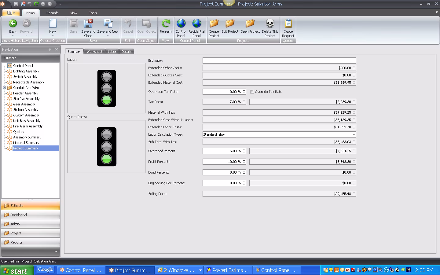 Best Bid Electrical Estimating