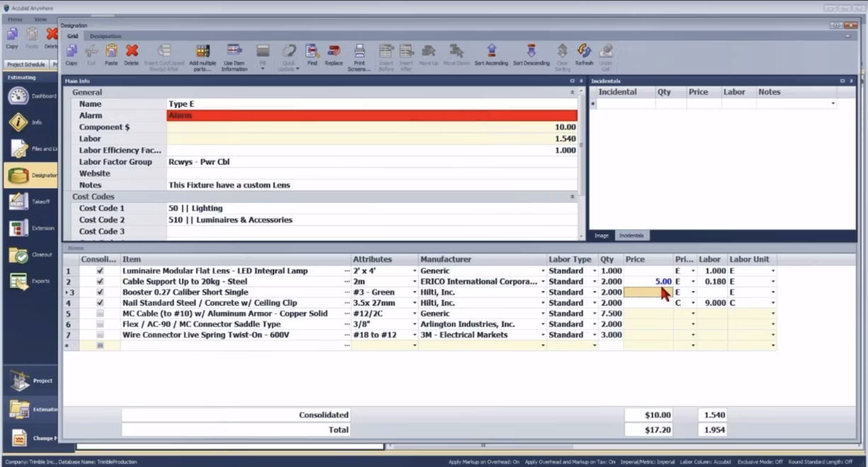 Trimble Accubid Anywhere