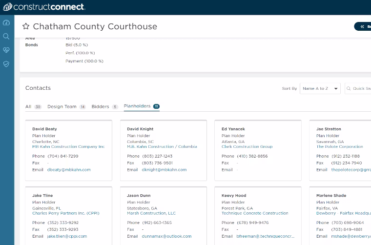 ConstructConnect Project Intelligence