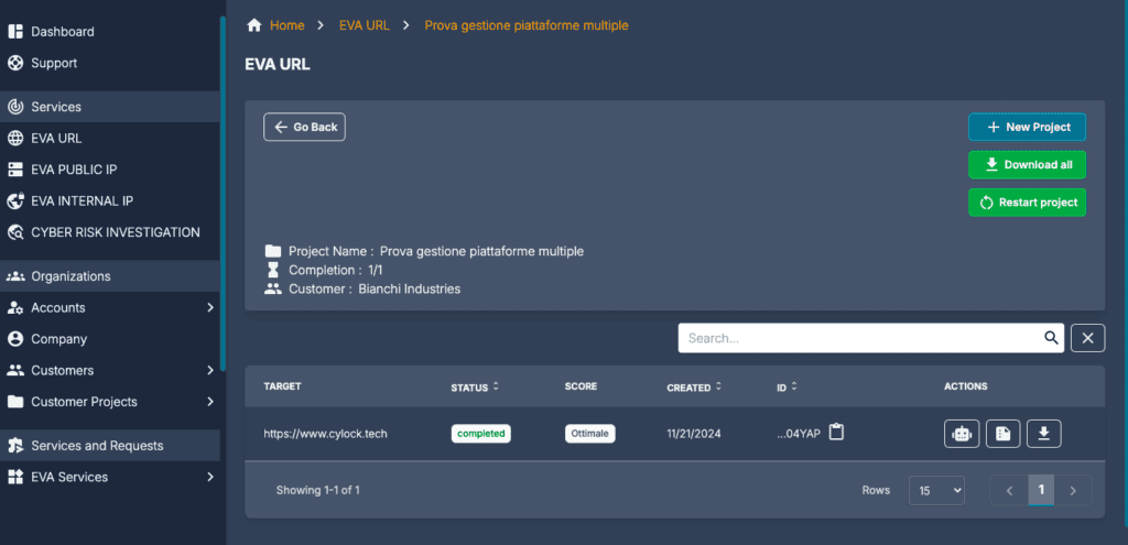 CyLock EVA Software