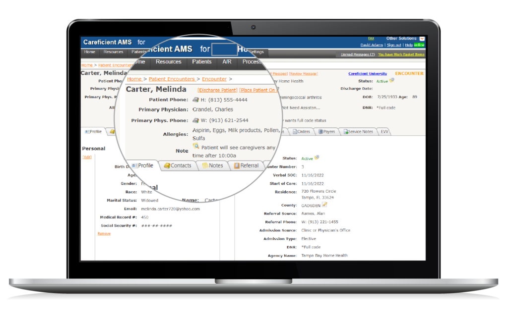 Careficient AMS Software