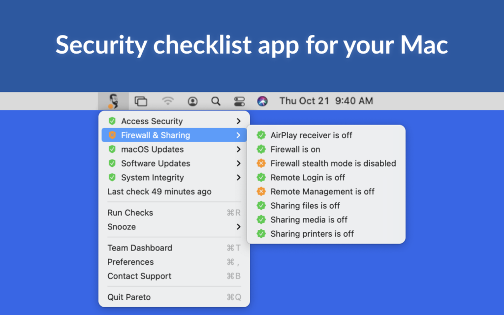 Pareto Security