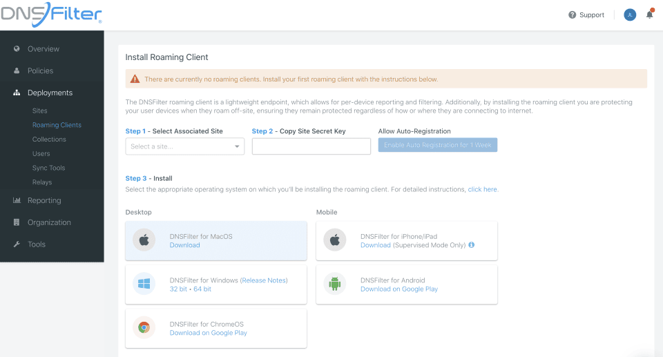 DNSFilter Software
