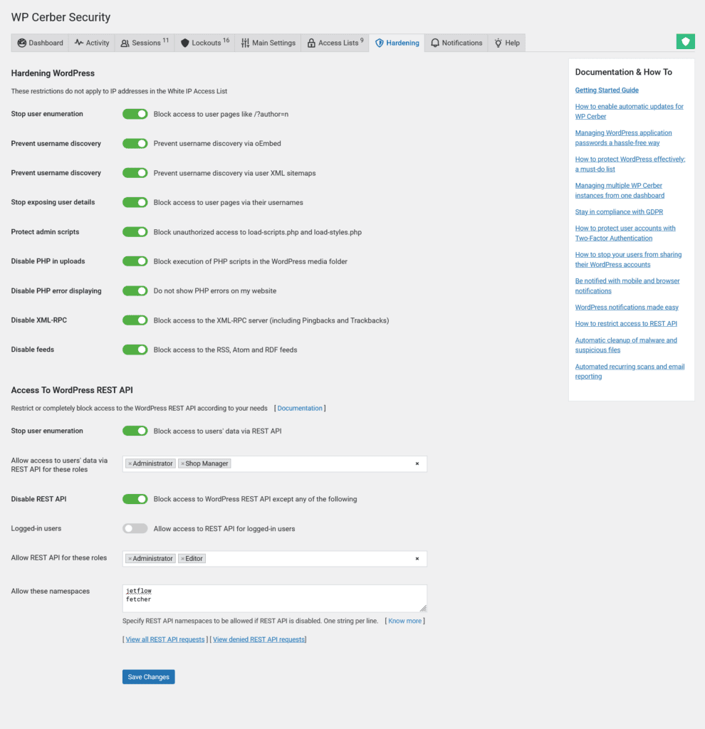 WP Cerber Security Software