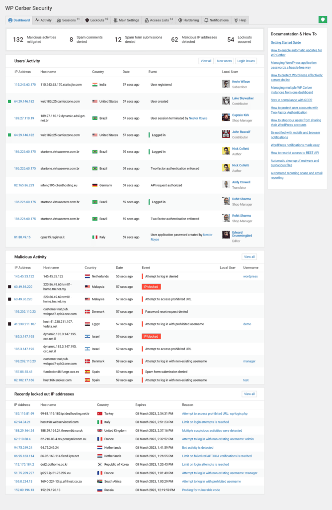WP Cerber Security Software