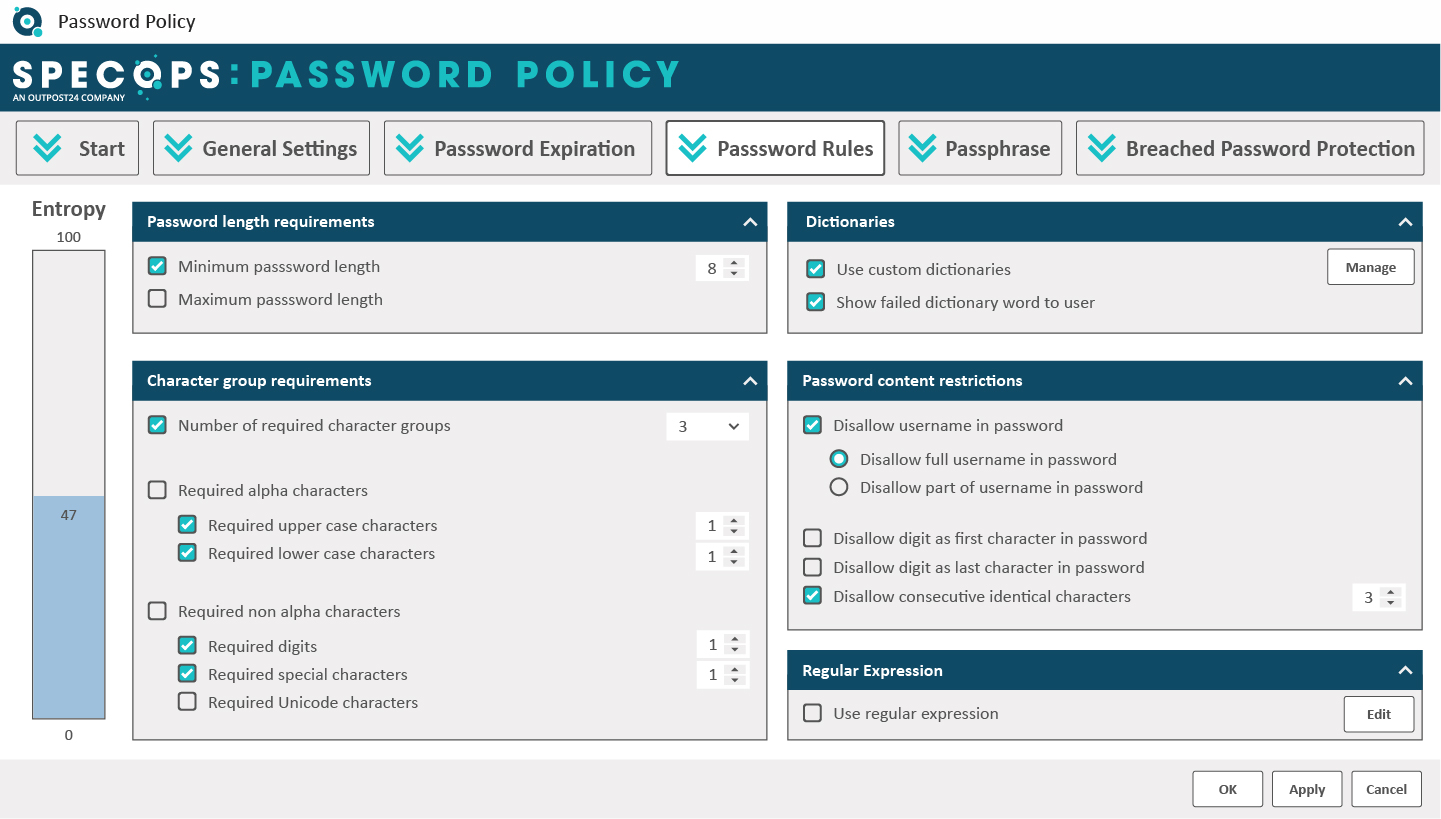 Specops Password Policy Software