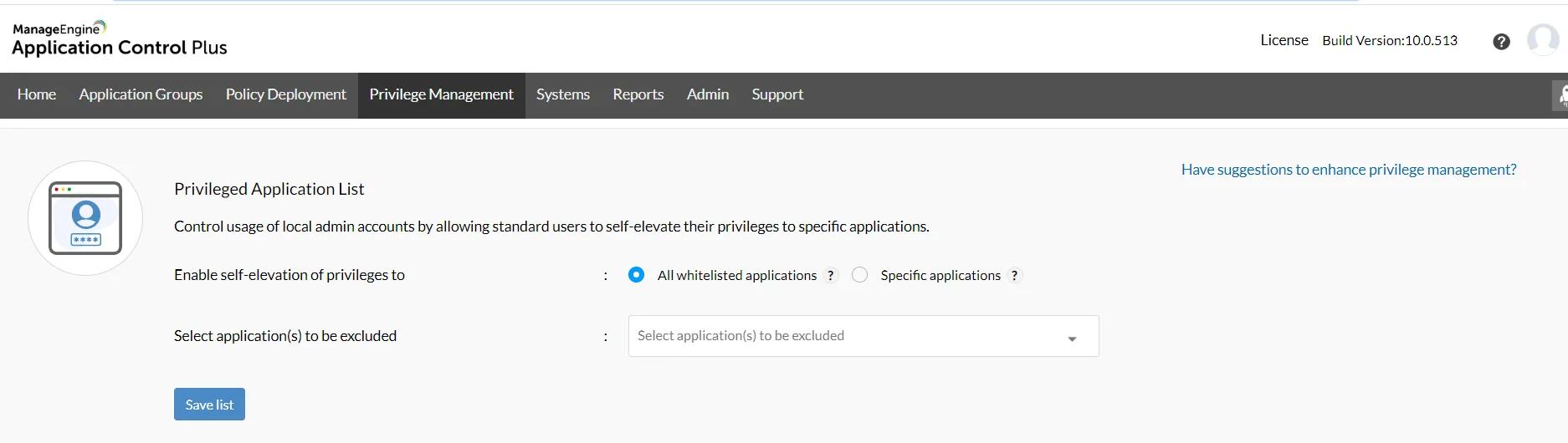 ManageEngine Application Control Plus Software