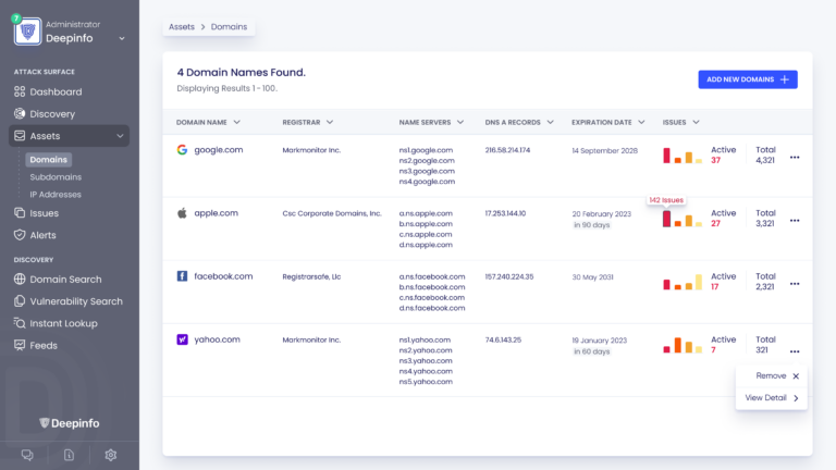 Deepinfo Attack Surface Platform