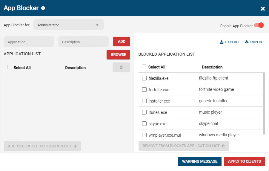 BrowseControl Software
