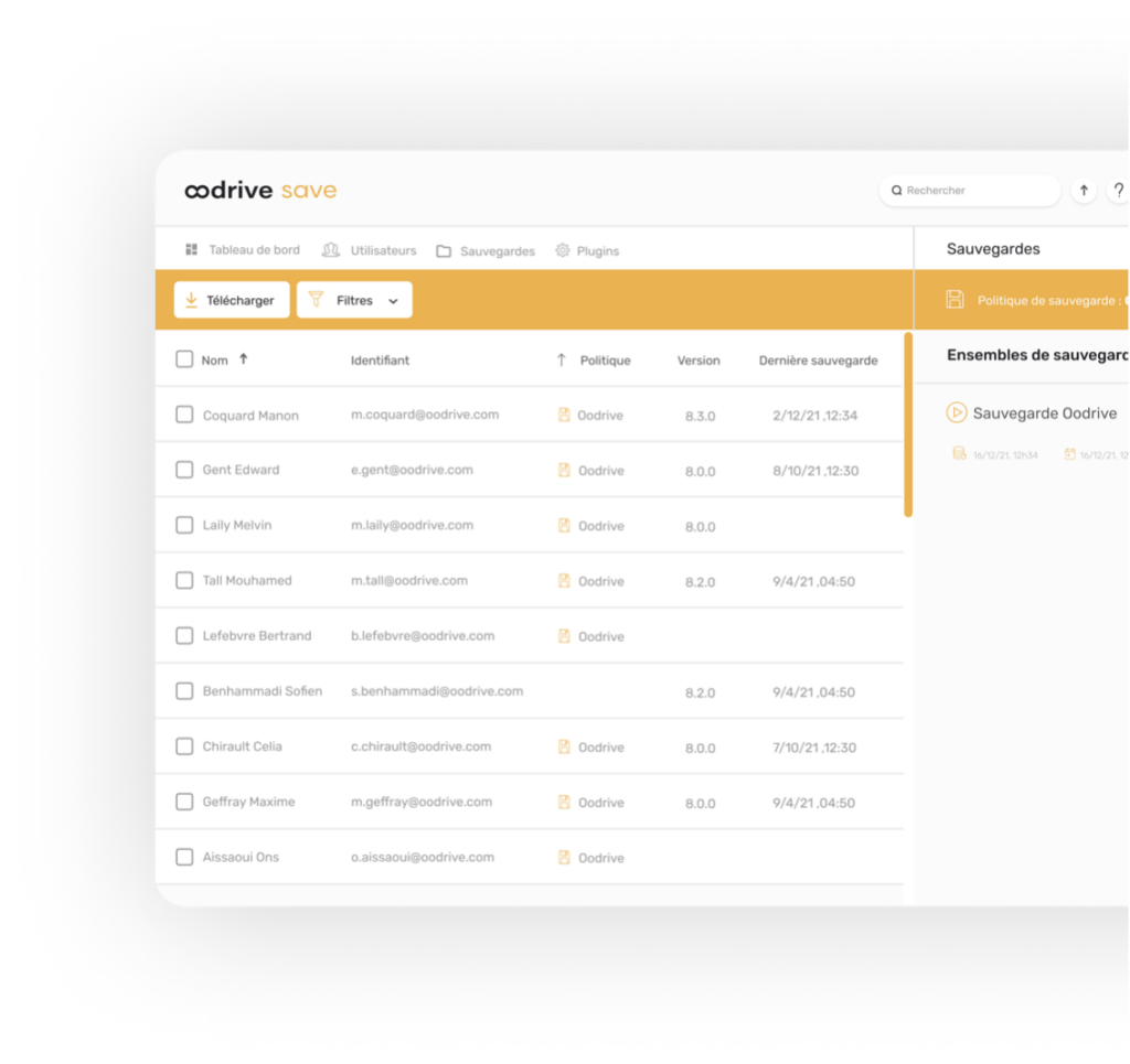 Oodrive Save Software