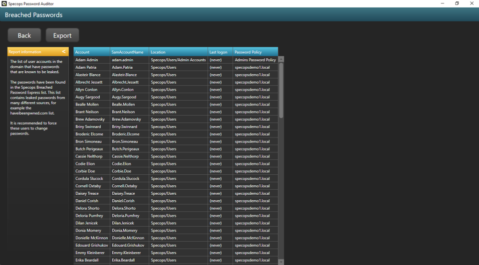 Specops Password Auditor Software