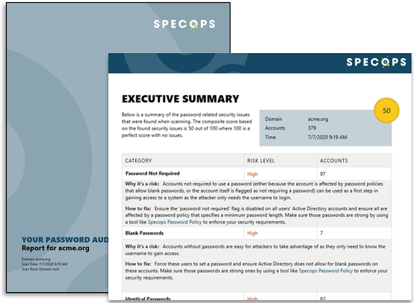 Specops Password Auditor Software