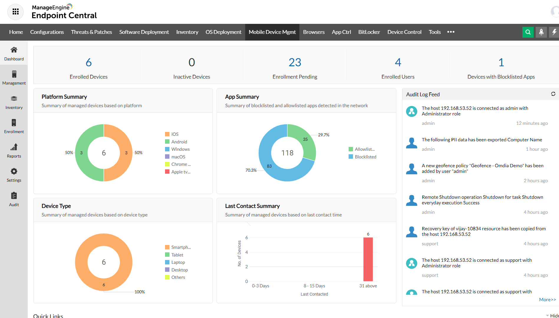 ManageEngine Endpoint Central Software