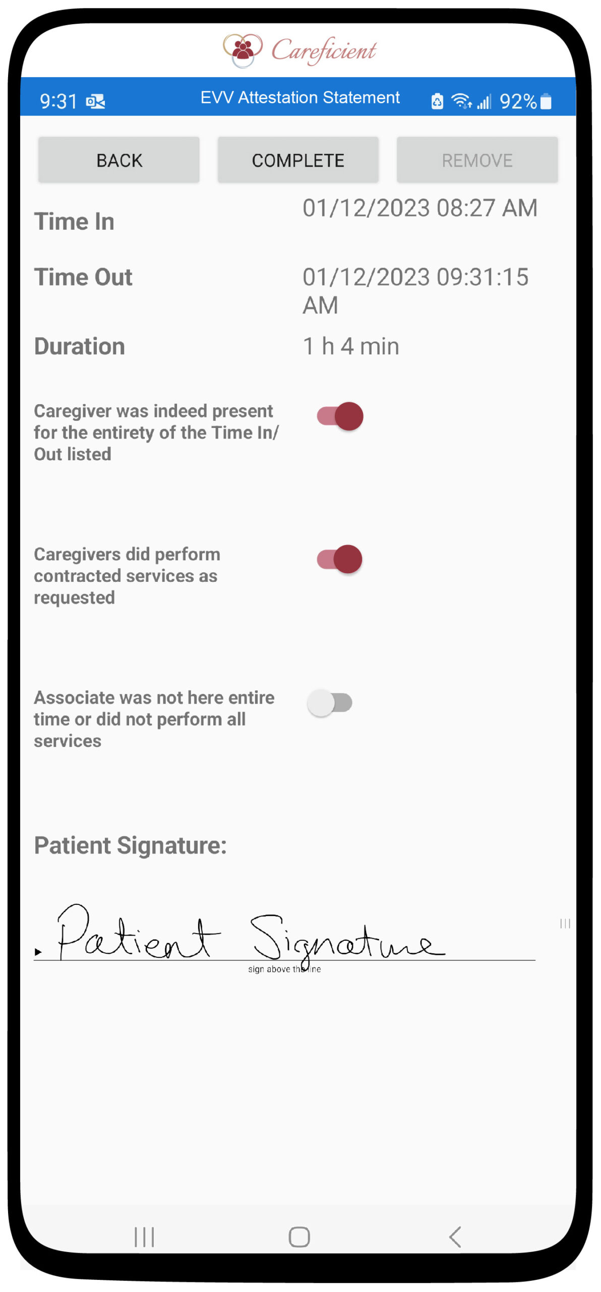 Careficient AMS Software