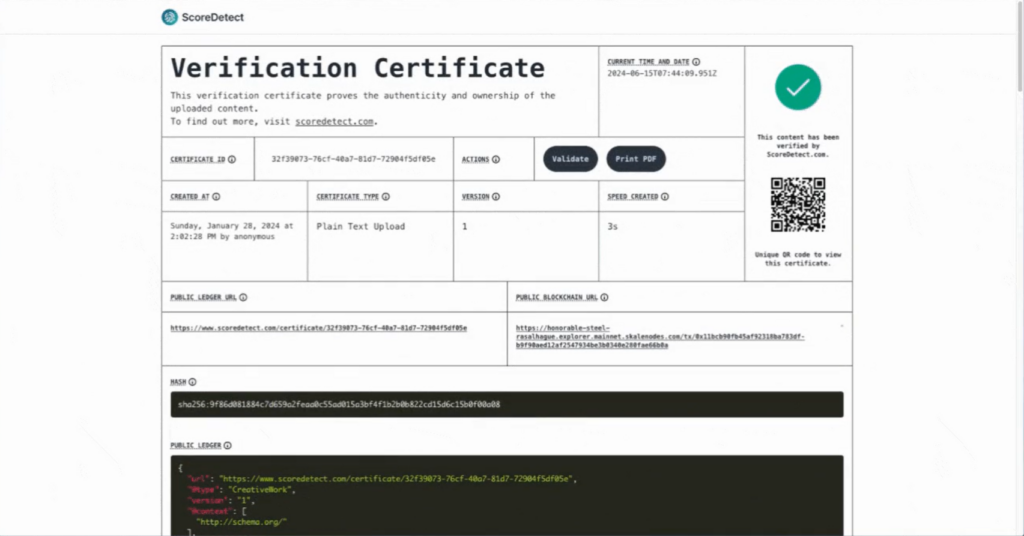 ScoreDetect Software