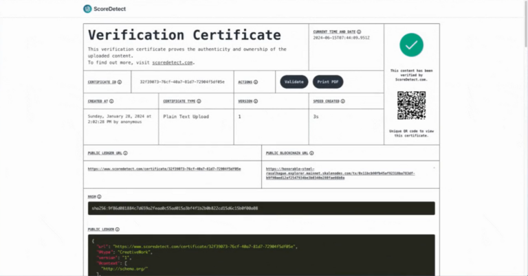 ScoreDetect Software
