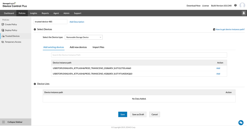ManageEngine Device Control Plus