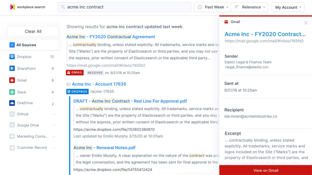 Elastic Enterprise Search