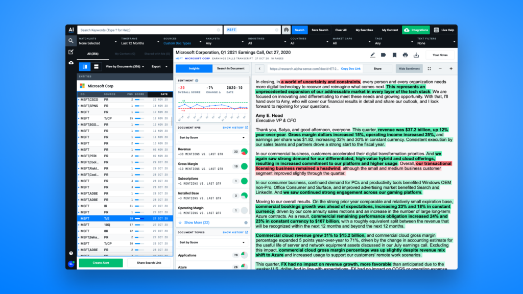 AlphaSense Software