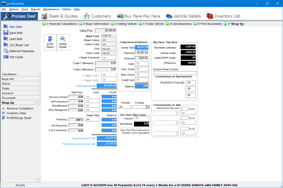 Lot Wizard Pro Software
